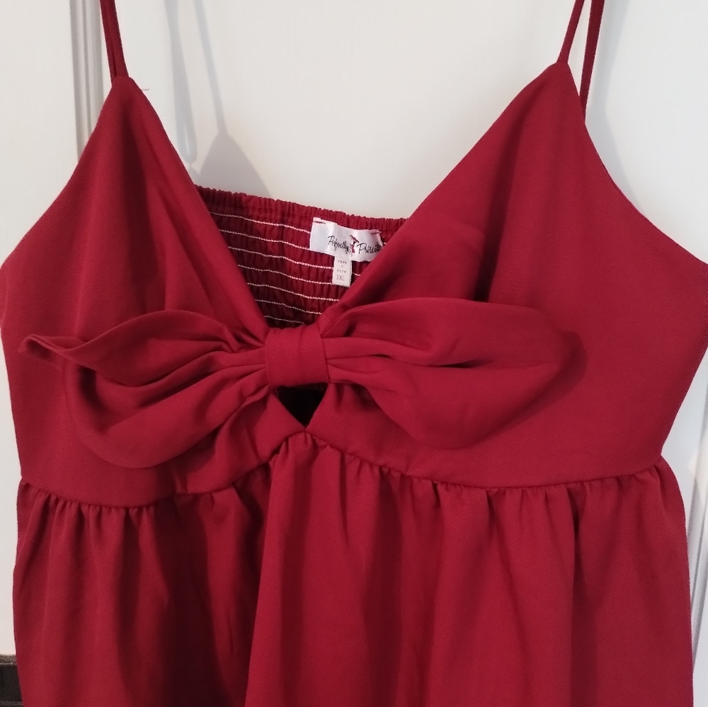 Burgundy dress